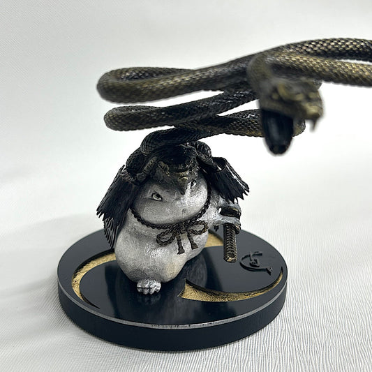 【金属アート】祝迫 芳郎(Yoshiro IWAISAKO)「窮鼠の陣 〜用心棒〜 蛇兜」