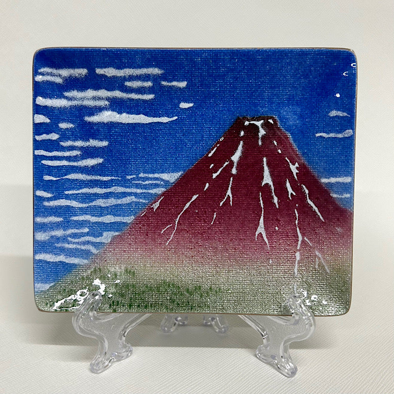 日の出工芸社(Hinode Kogei)「七宝焼 飾皿43 富嶽」