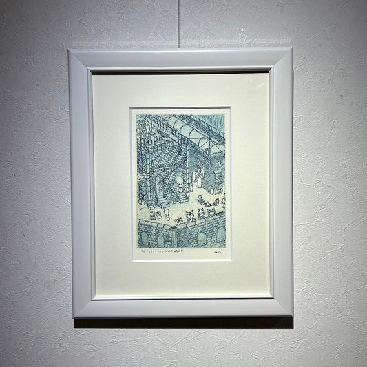 【オリジナル銅版画】前田 勝弘(Katsuhiro MAEDA)「シラナイくにのシラナイまちかど(ed. 4/10)」