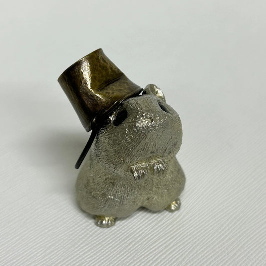 【金属アート】祝迫 芳郎(Yoshiro IWAISAKO)「窮鼠の陣 〜バケツ〜」