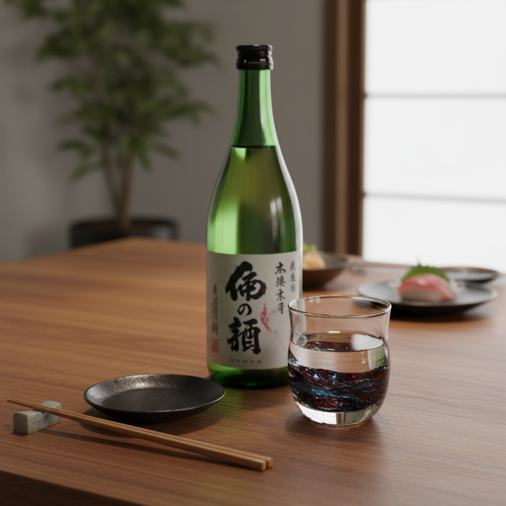 【ガラス酒器】森藤 益一(Yoshikazu MORITOU)「竜胆 ぐい呑み」