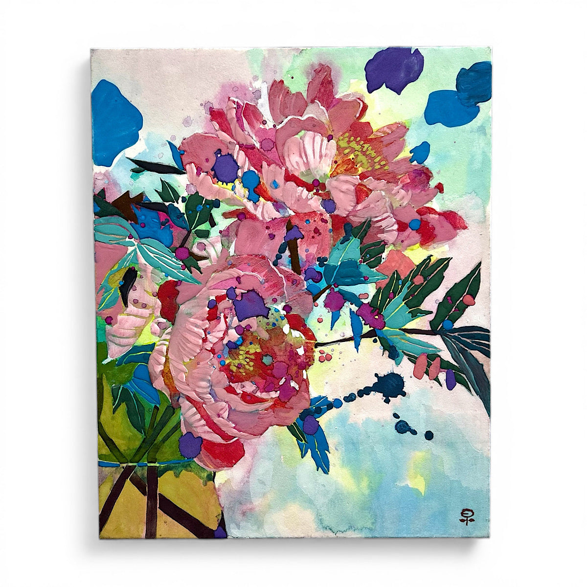 【絵画】藤原 早苗（Sanae FUJIWARA）「ボタン」