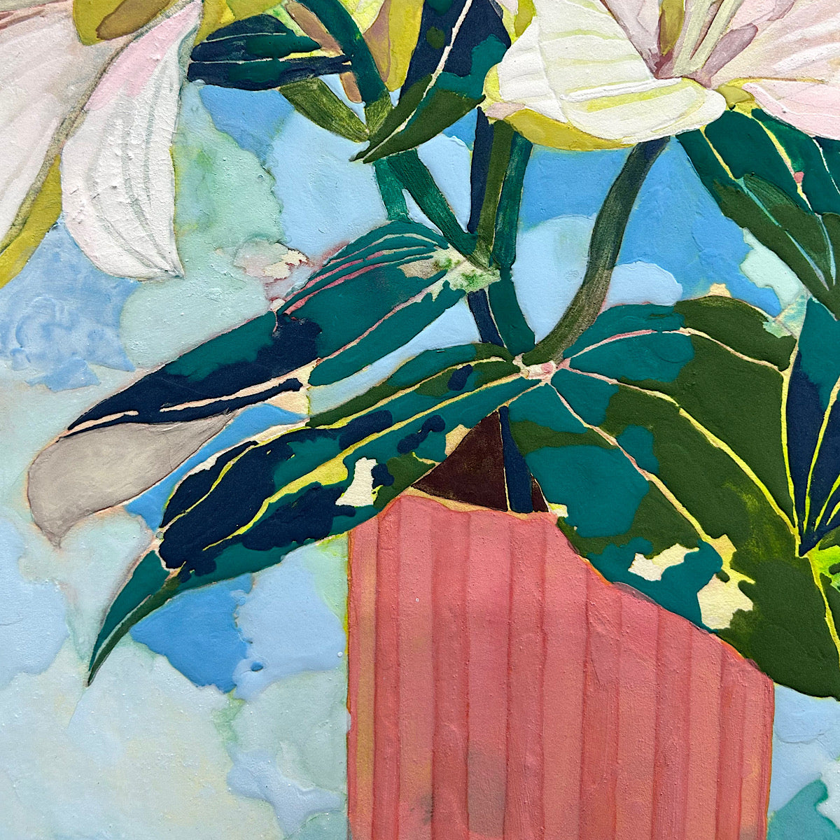 【絵画】藤原 早苗（Sanae FUJIWARA）「ユリ」