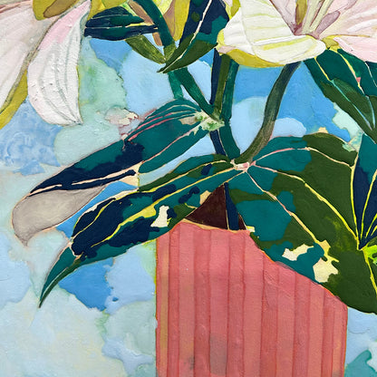 【絵画】藤原 早苗（Sanae FUJIWARA）「ユリ」