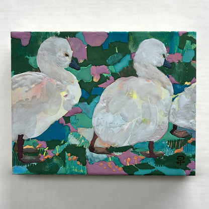 【絵画】藤原 早苗（Sanae FUJIWARA）「ついてく」