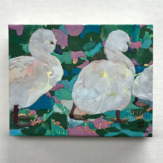 【絵画】藤原 早苗（Sanae FUJIWARA）「ついてく」