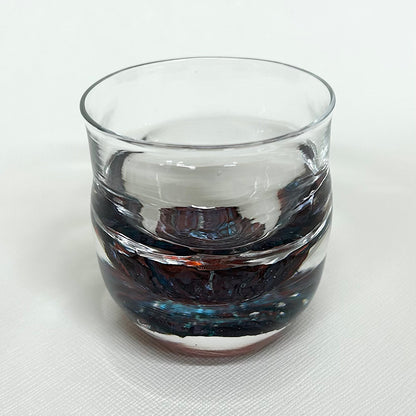 【ガラス酒器】森藤 益一（Yoshikazu MORITOU）「竜胆 ぐい呑み」