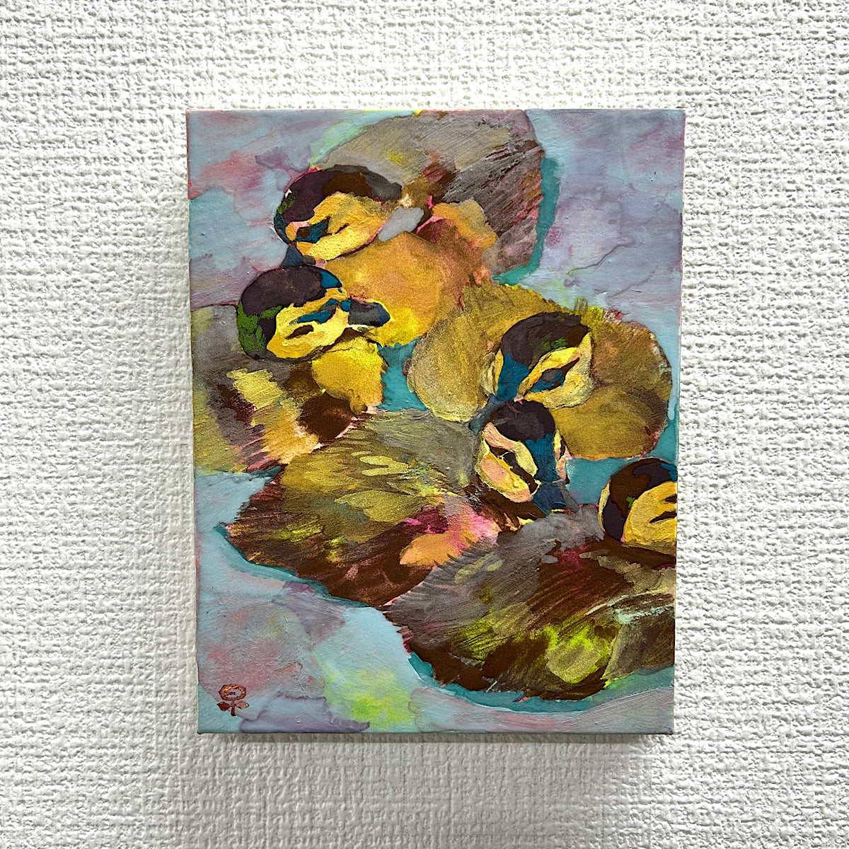 【絵画】藤原 早苗（Sanae FUJIWARA）「みんなでいれば」