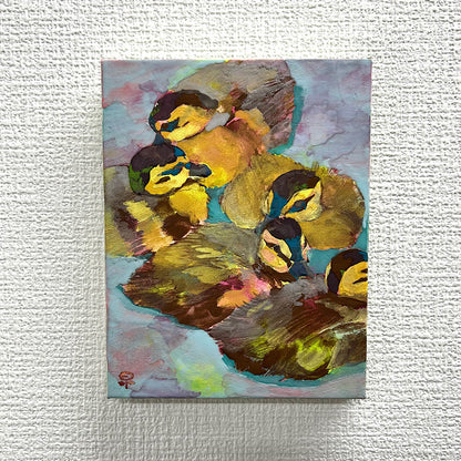 【絵画】藤原 早苗（Sanae FUJIWARA）「みんなでいれば」