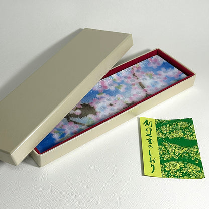 【七宝焼き】創作七宝 122-18「ペン皿（小）新桜」