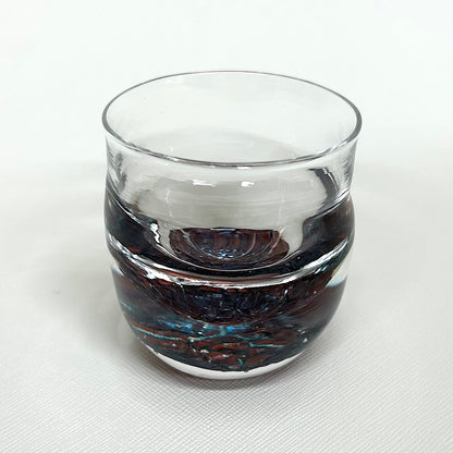 【ガラス酒器】森藤 益一（Yoshikazu MORITOU）「竜胆 ぐい呑み」