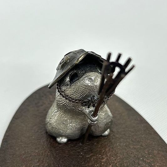 【金属アート】祝迫 芳郎（Yoshiro IWAISAKO）「窮鼠の陣 〜陣笠〜 狼煙」