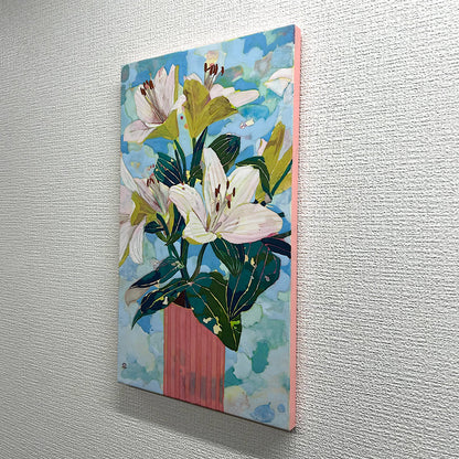 【絵画】藤原 早苗（Sanae FUJIWARA）「ユリ」
