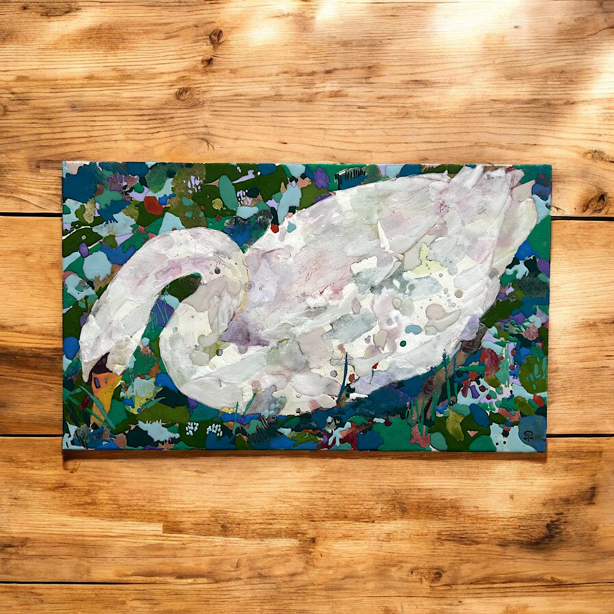 【絵画】藤原 早苗（Sanae FUJIWARA）「もぐもぐタイム」