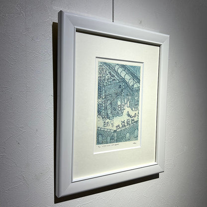 【オリジナル銅版画】前田 勝弘（Katsuhiro MAEDA）「シラナイくにのシラナイまちかど（ed. 4/10）」