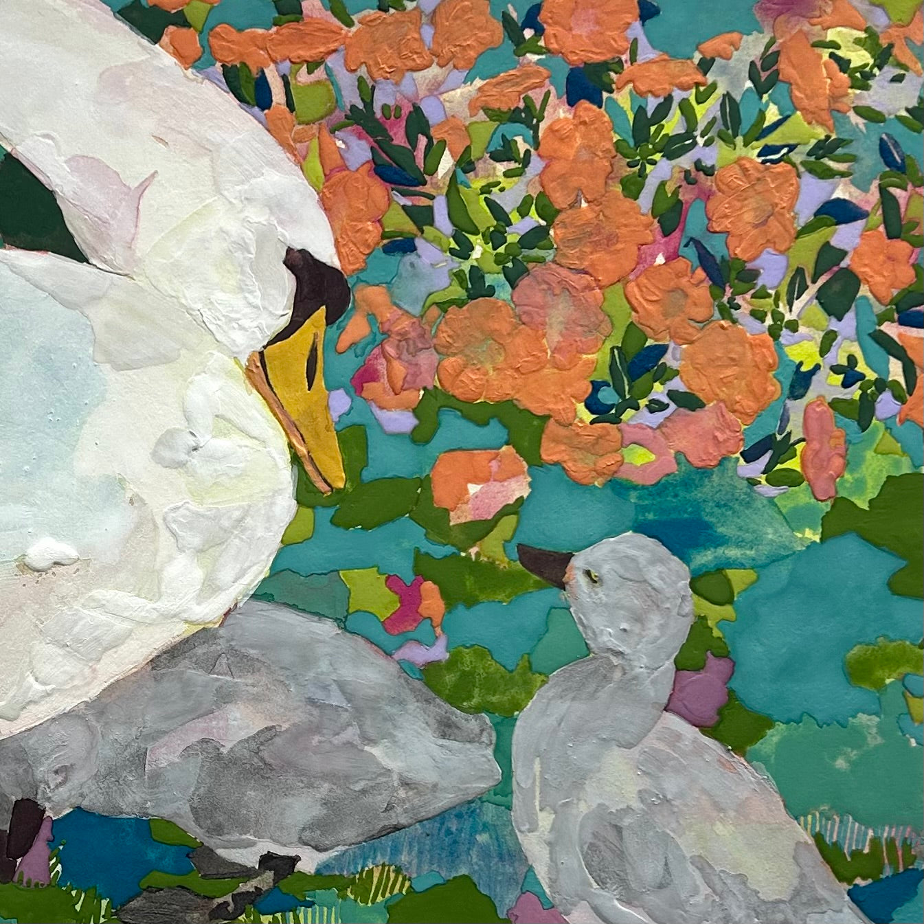 【絵画】藤原 早苗（Sanae FUJIWARA）「あのね」