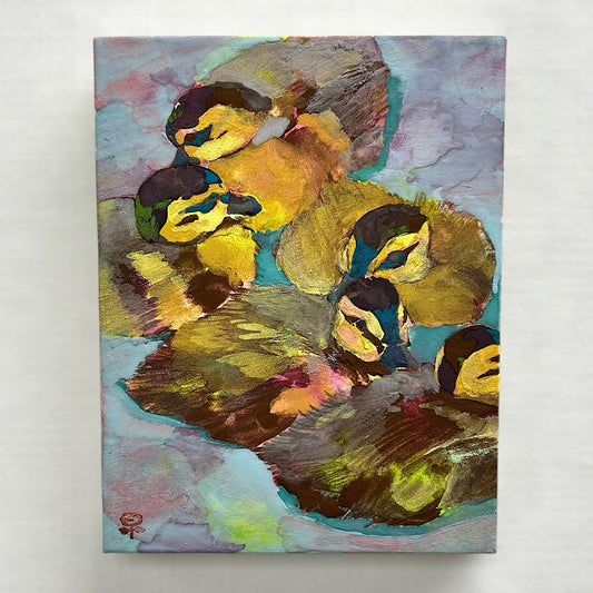 【絵画】藤原 早苗（Sanae FUJIWARA）「みんなでいれば」