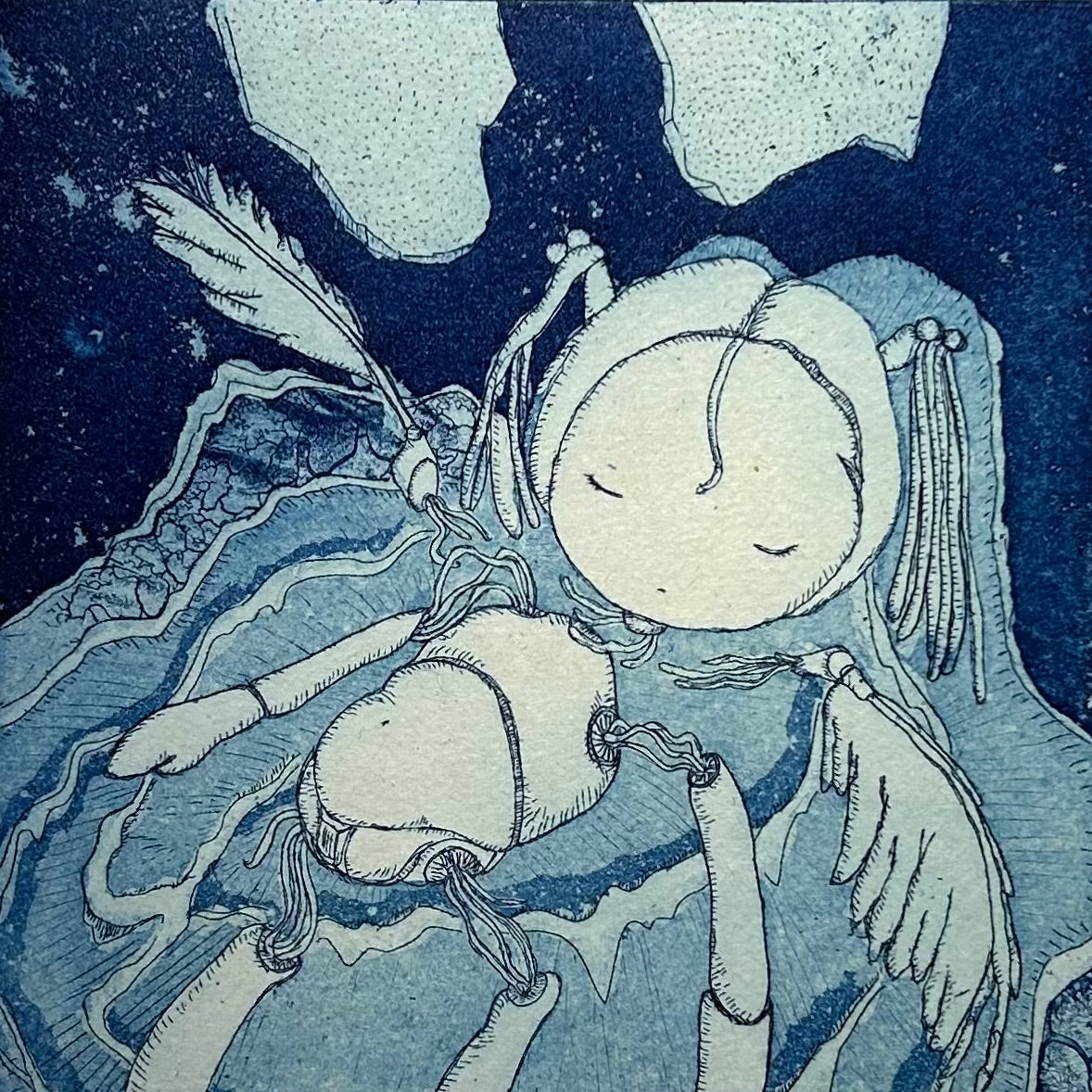 オリジナル銅版画】前田 勝弘（Katsuhiro MAEDA）「ハカイとサイセイ