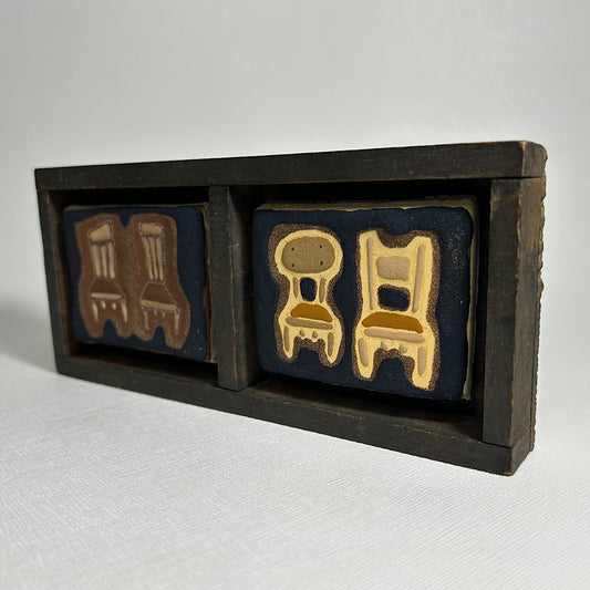 【絵画】杉山 佳（Kei SUGIYAMA）「小さい椅子を集める」