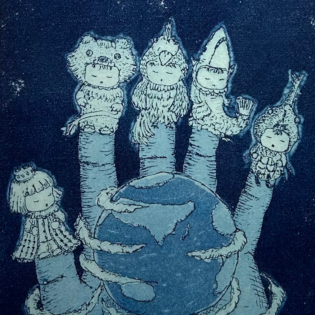 オリジナル銅版画】前田 勝弘（Katsuhiro MAEDA）「ミライをたくされた