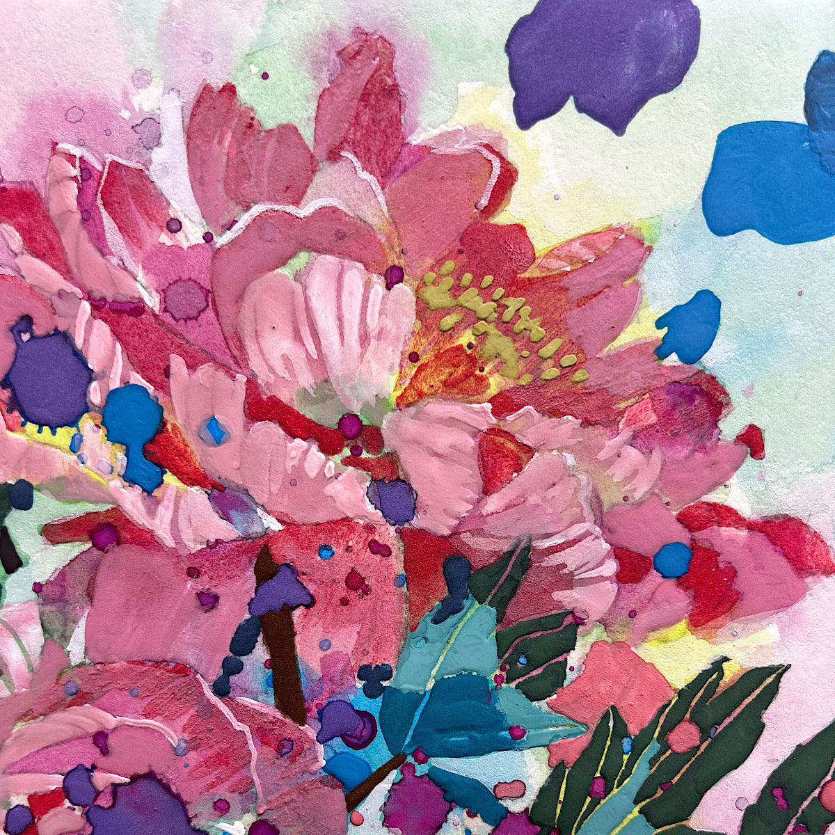 【絵画】藤原 早苗（Sanae FUJIWARA）「ボタン」