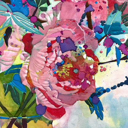 【絵画】藤原 早苗（Sanae FUJIWARA）「ボタン」