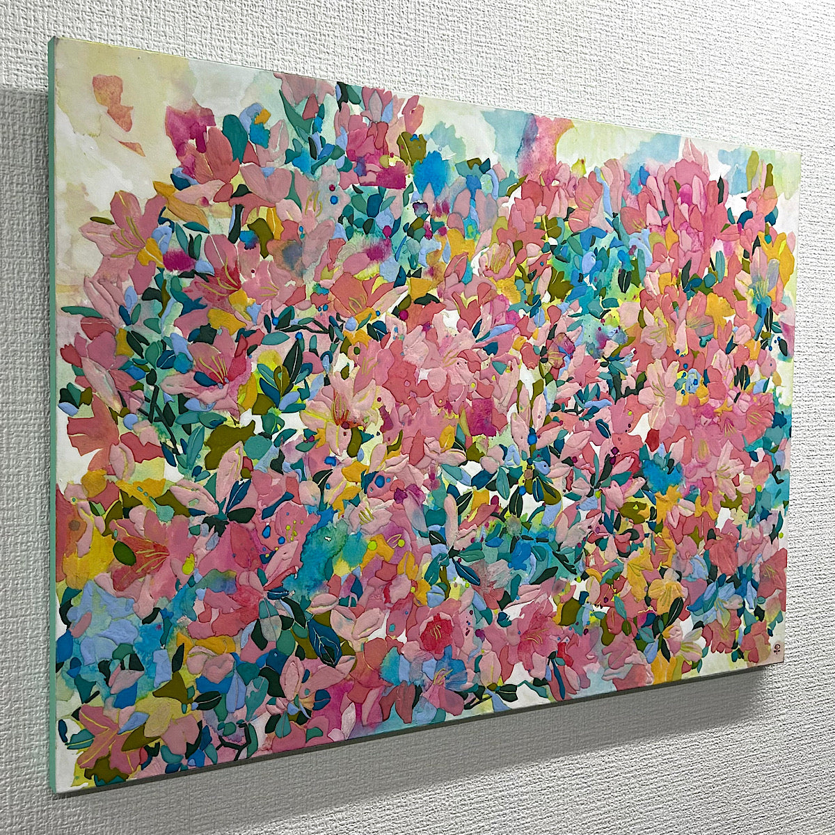 【絵画】藤原 早苗（Sanae FUJIWARA）「ツツジ」