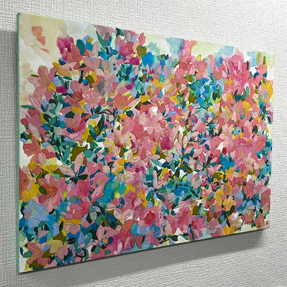 【絵画】藤原 早苗（Sanae FUJIWARA）「ツツジ」
