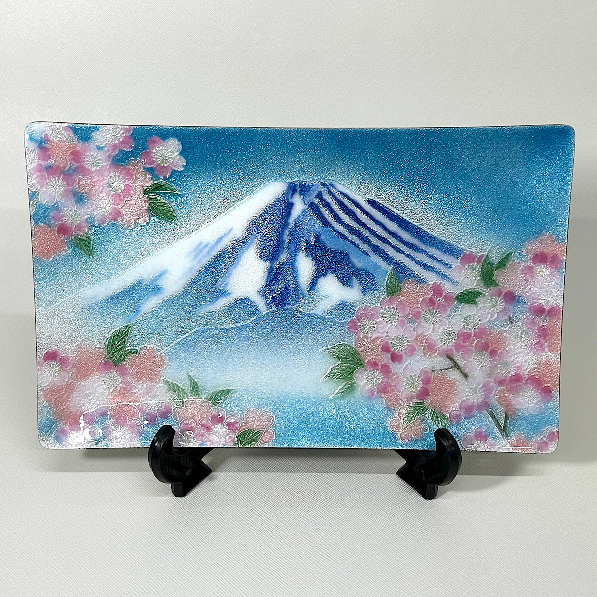 【七宝焼き】創作七宝 104-11「飾皿 58 富士桜」