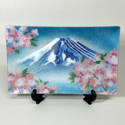 【七宝焼き】創作七宝 104-11「飾皿 58 富士桜」