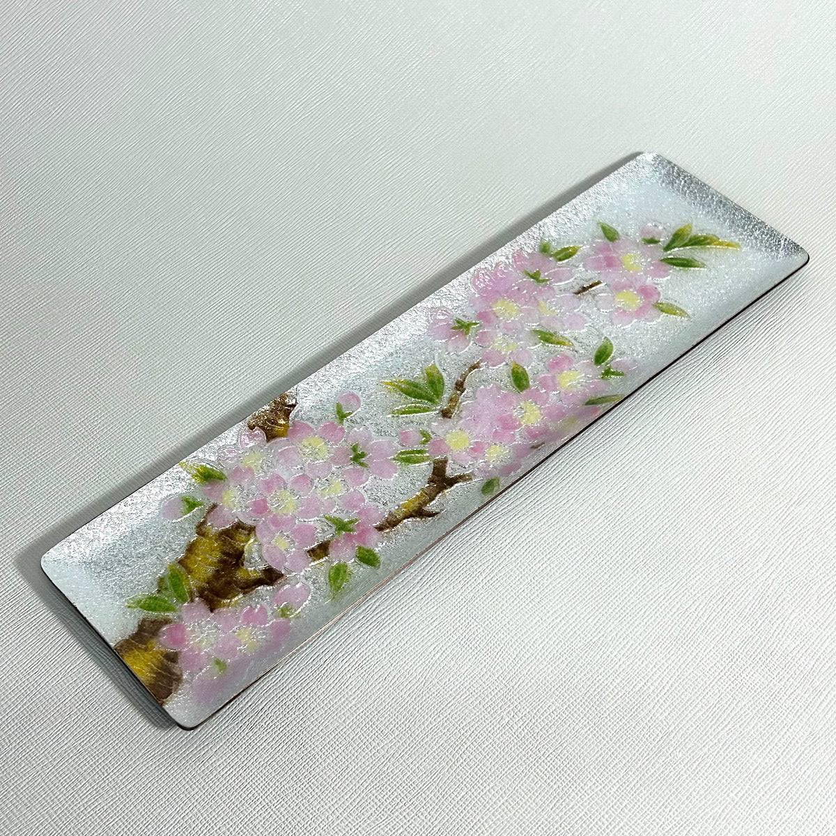 【七宝焼き】創作七宝 122-12「ミニペン皿  桜」