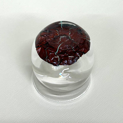 【ガラス酒器】森藤 益一（Yoshikazu MORITOU）「竜胆 ぐい呑み」