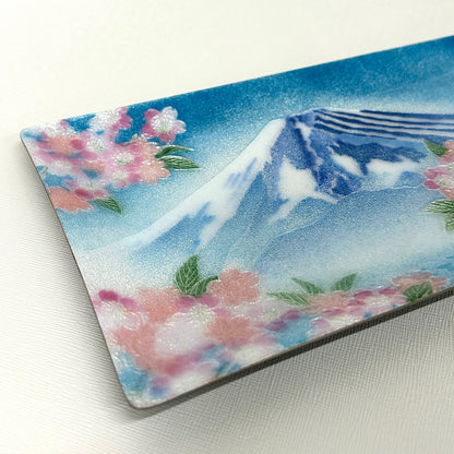 【七宝焼き】創作七宝 104-11「飾皿 58 富士桜」