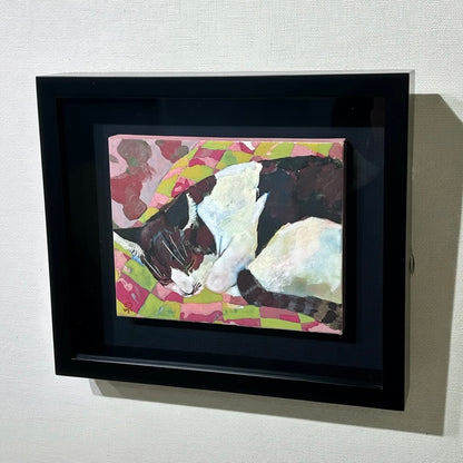 【絵画】藤原 早苗（Sanae FUJIWARA）「ぬくぬく」