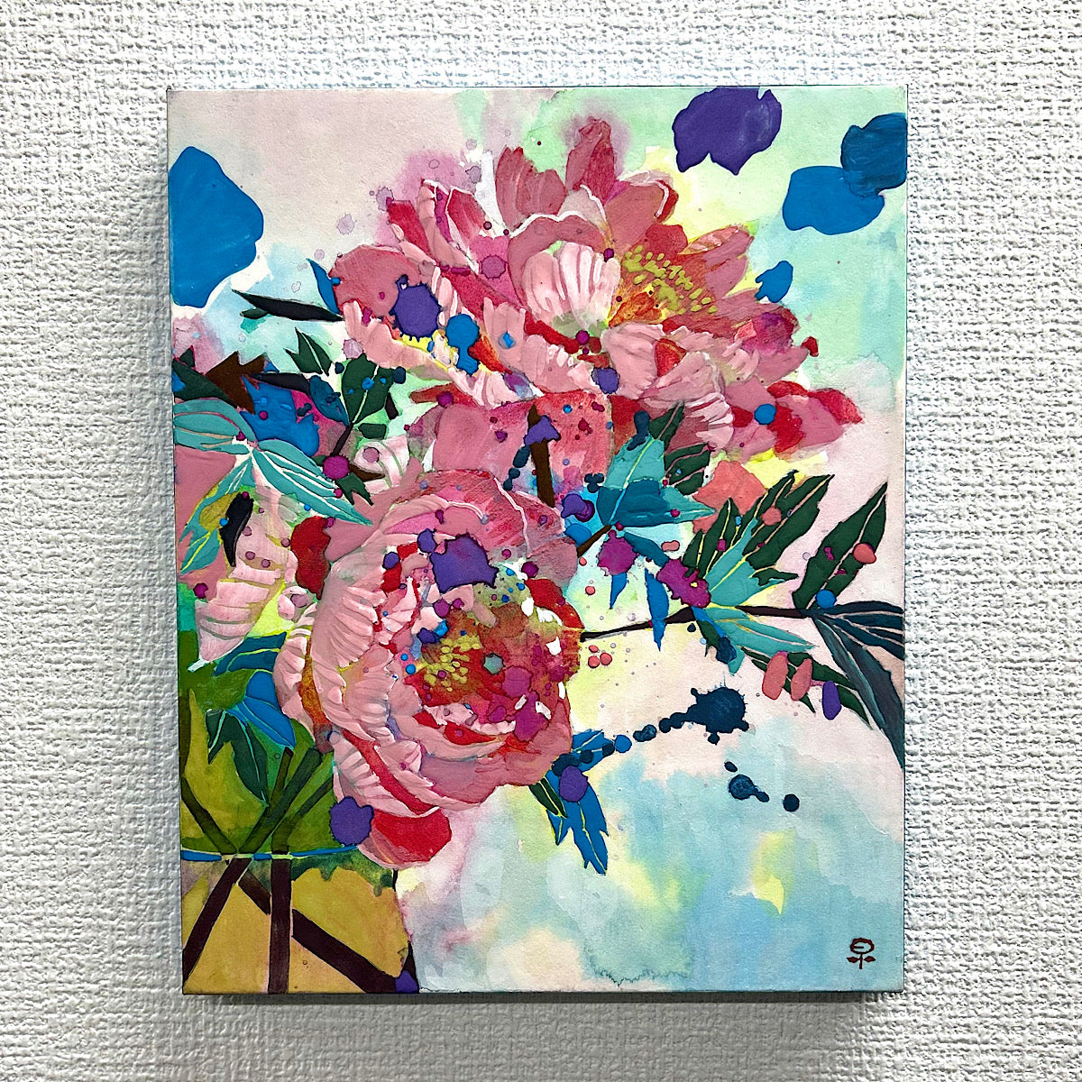 【絵画】藤原 早苗（Sanae FUJIWARA）「ボタン」