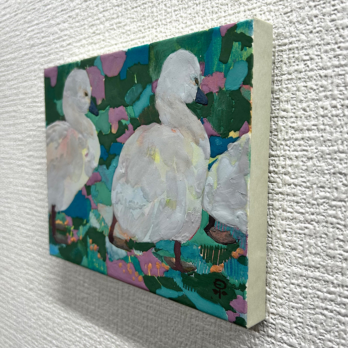 【絵画】藤原 早苗（Sanae FUJIWARA）「ついてく」