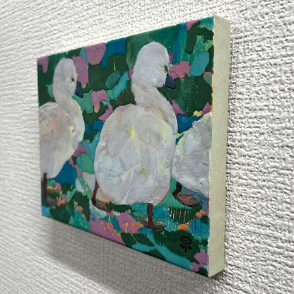 【絵画】藤原 早苗（Sanae FUJIWARA）「ついてく」