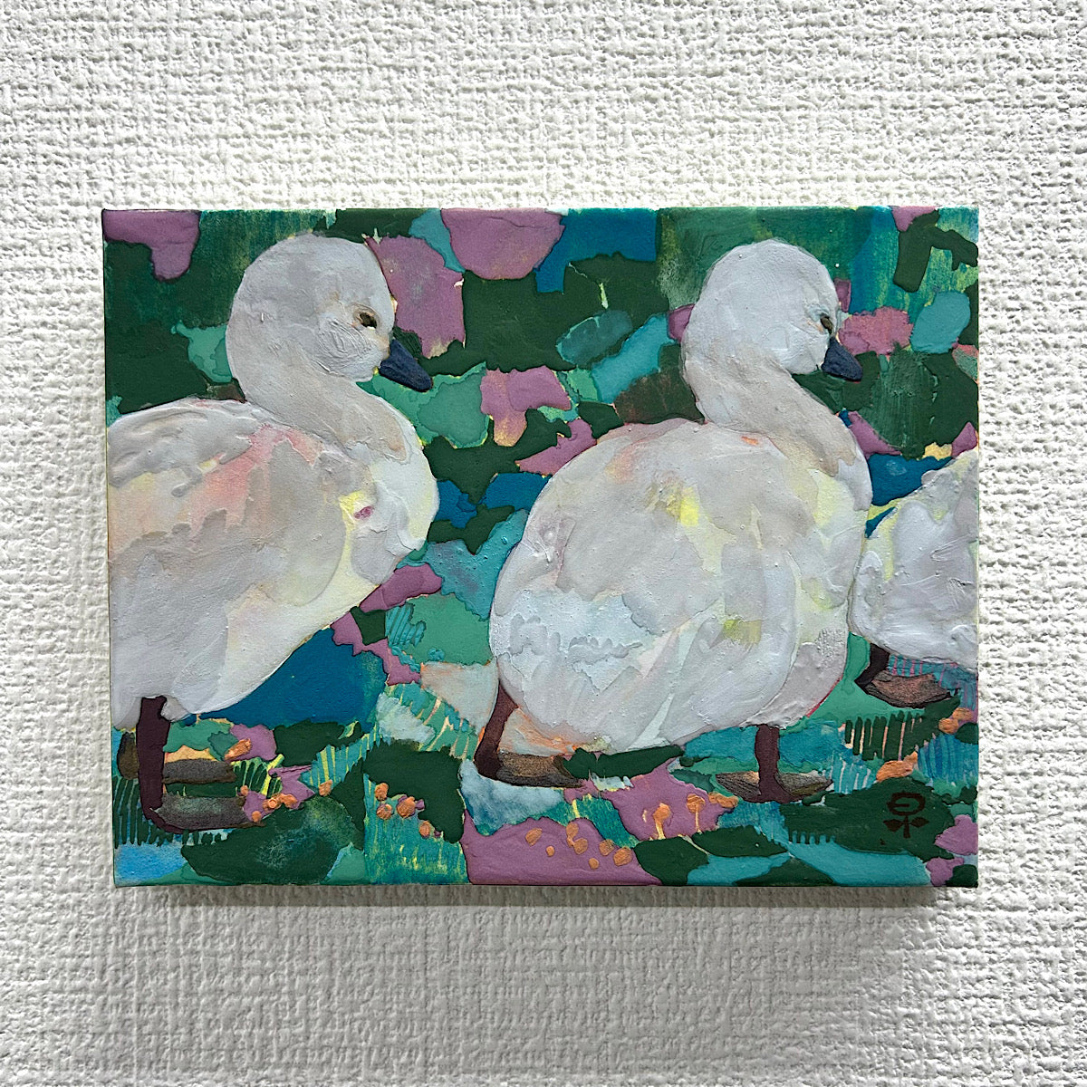 【絵画】藤原 早苗（Sanae FUJIWARA）「ついてく」