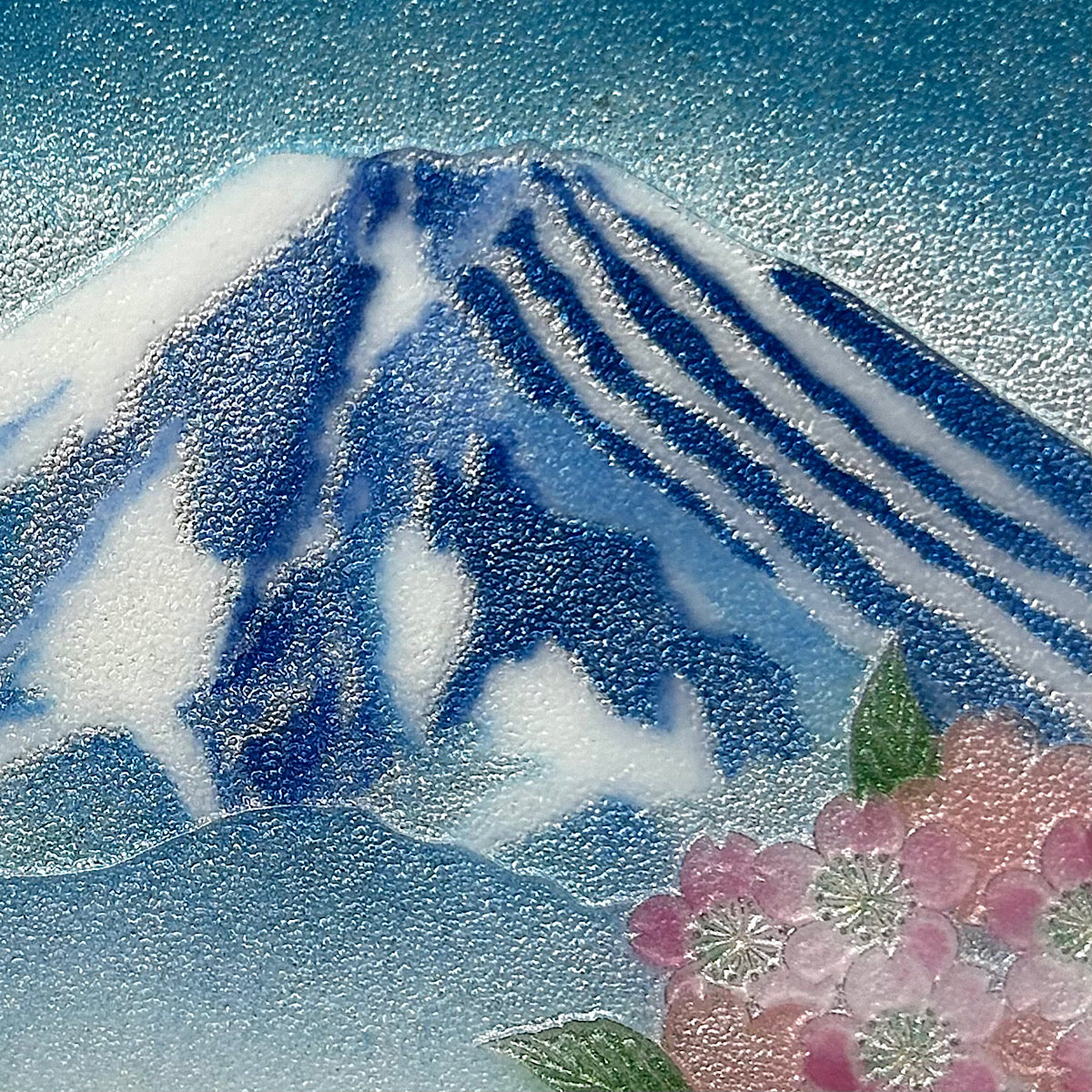 【七宝焼き】創作七宝 104-11「飾皿 58 富士桜」