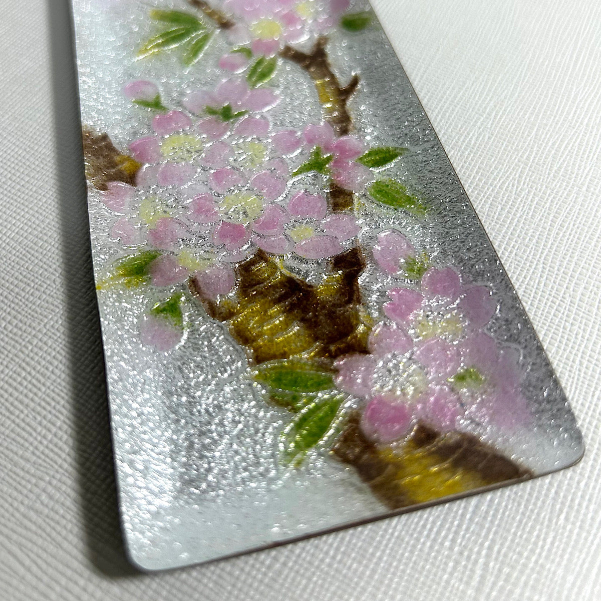 【七宝焼き】創作七宝 122-12「ミニペン皿  桜」