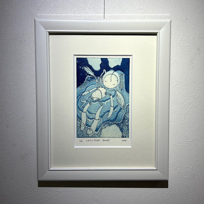 【オリジナル銅版画】前田 勝弘（Katsuhiro MAEDA）「ハカイとサイセイ... ウマレタテ（ed. 1/10）」
