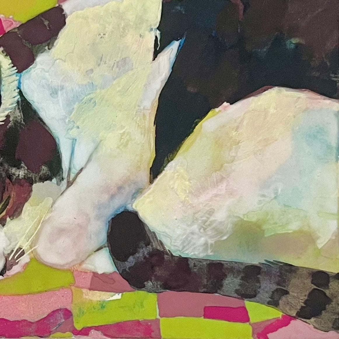 【絵画】藤原 早苗（Sanae FUJIWARA）「ぬくぬく」