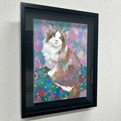 【絵画】藤原 早苗（Sanae FUJIWARA）「なぁに」