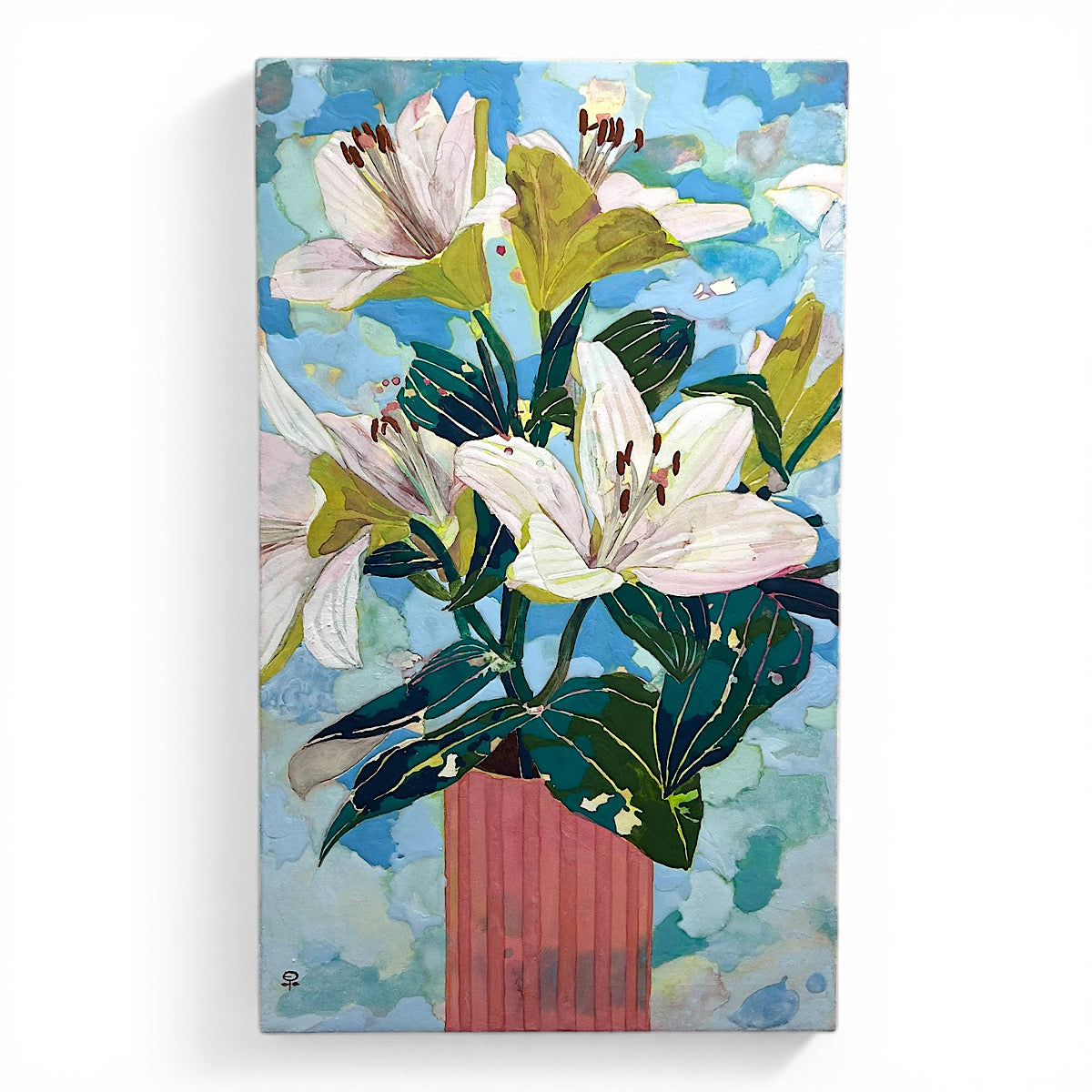 【絵画】藤原 早苗（Sanae FUJIWARA）「ユリ」