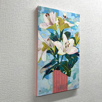 【絵画】藤原 早苗（Sanae FUJIWARA）「ユリ」