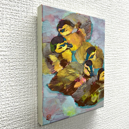 【絵画】藤原 早苗（Sanae FUJIWARA）「みんなでいれば」