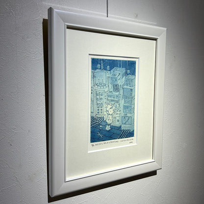 【オリジナル銅版画】前田 勝弘（Katsuhiro MAEDA）「ヤバソウなスイッチをマヨワズおせる...そんなヒトにワタシハナリタイ（ed. 8/10）」