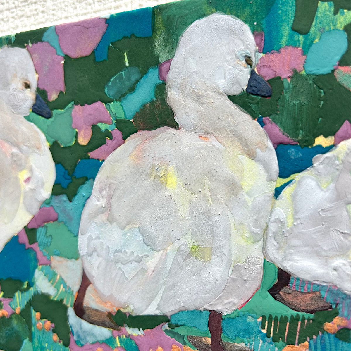 【絵画】藤原 早苗（Sanae FUJIWARA）「ついてく」