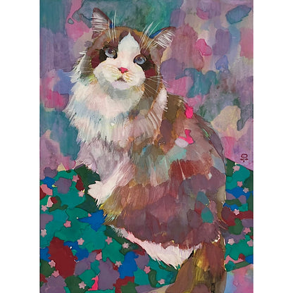 【絵画】藤原 早苗（Sanae FUJIWARA）「なぁに」