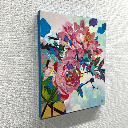 【絵画】藤原 早苗（Sanae FUJIWARA）「ボタン」